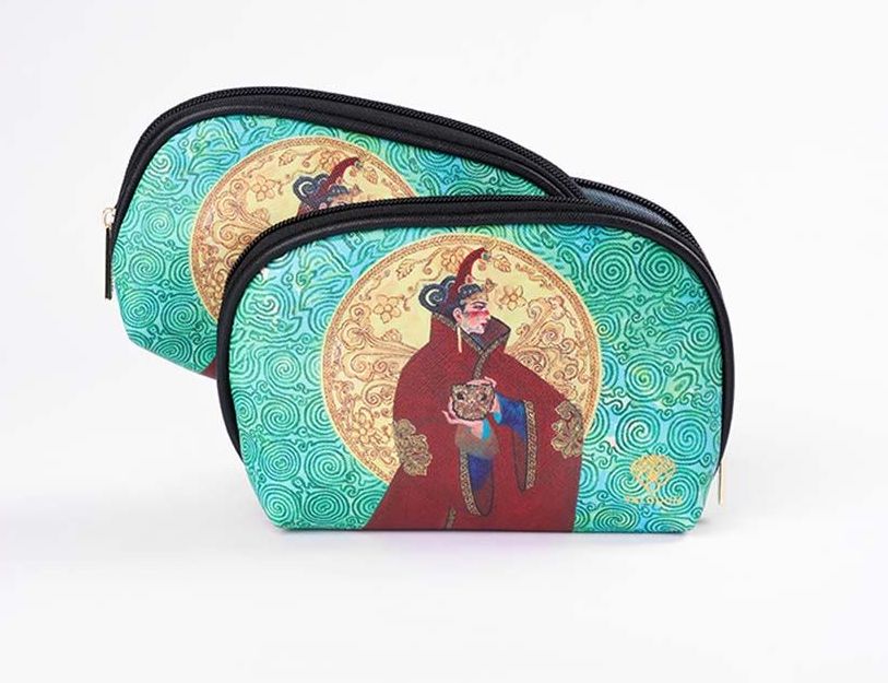 Double cosmetic bag