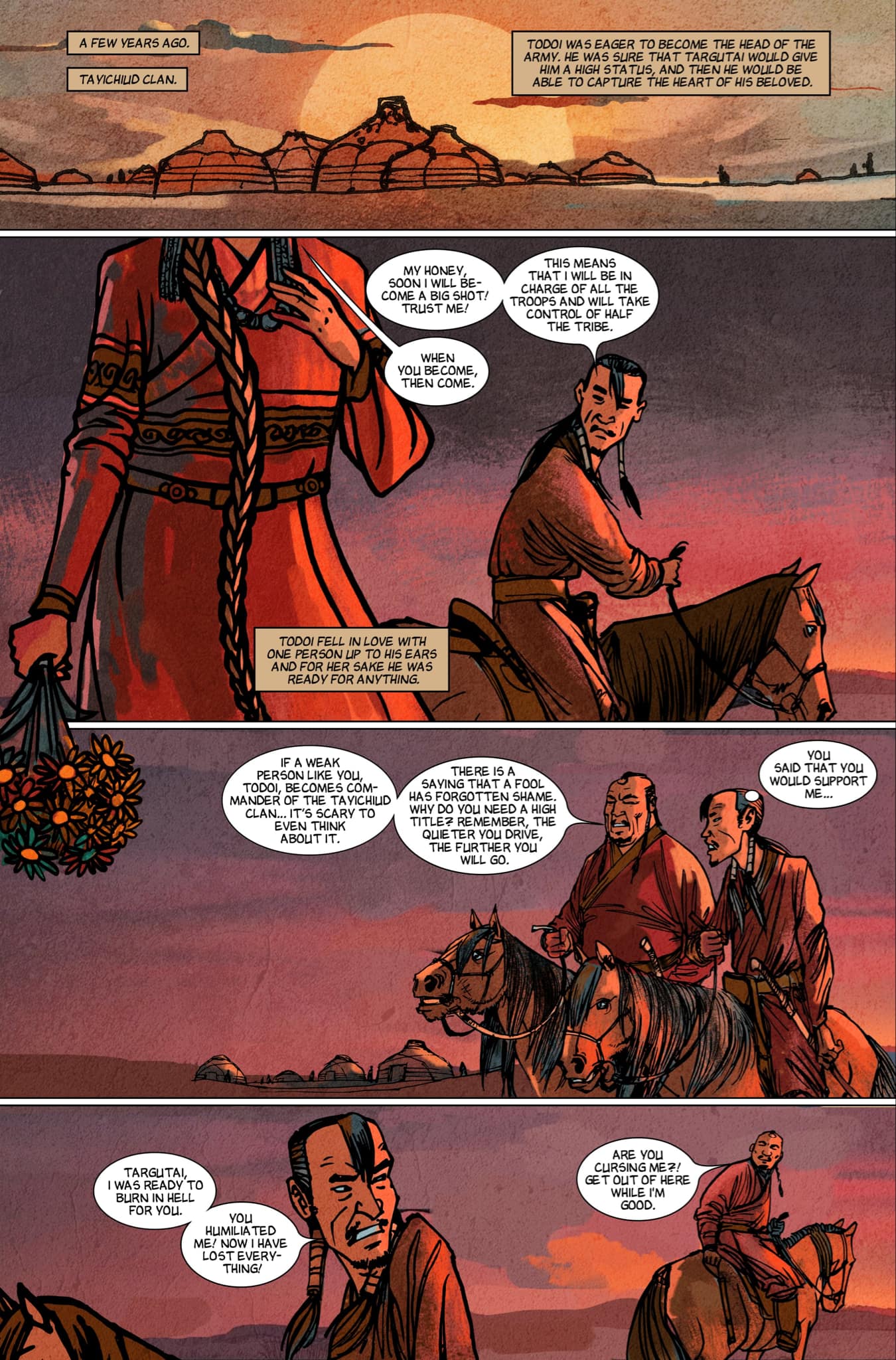 Son of the Great Steppe, Comics