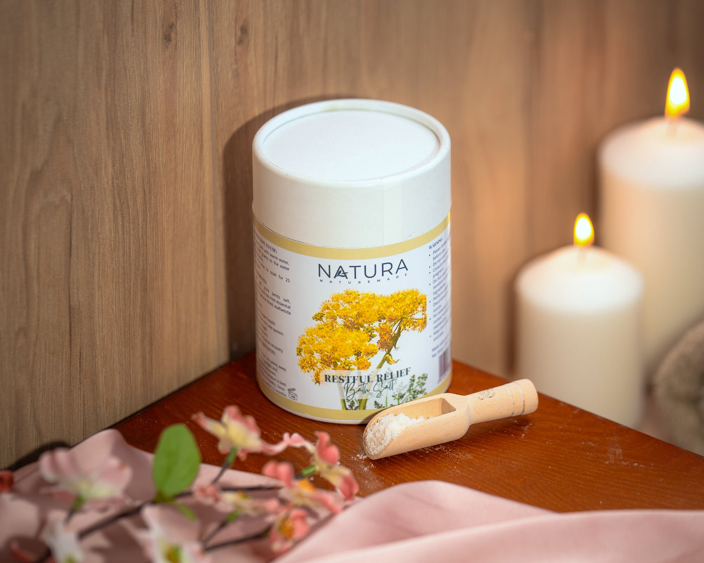 Natura restful relief bath salt