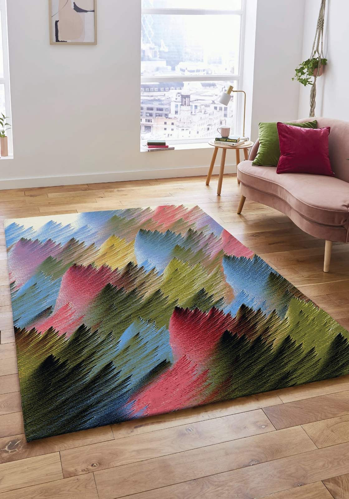 Abstract Multicolor Hunnu Carpet